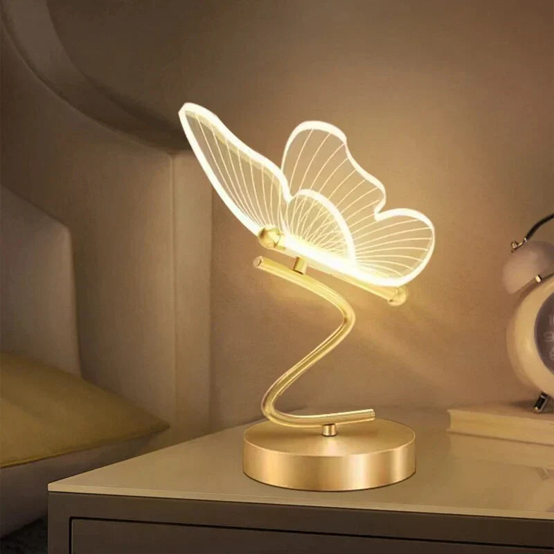 ButterflyLuxe Luxe Vlinder LED Tafellamp - Moderne Sfeerverlichting