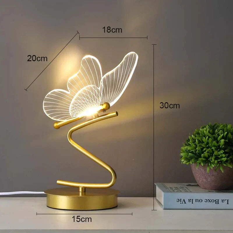 ButterflyLuxe Luxe Vlinder LED Tafellamp - Moderne Sfeerverlichting
