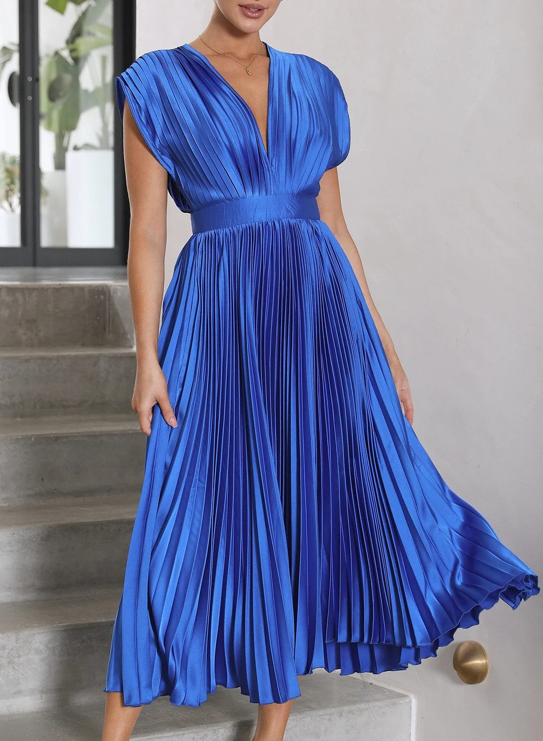 Leonie – Maxi-jurk met vloeiende snit en elegant design