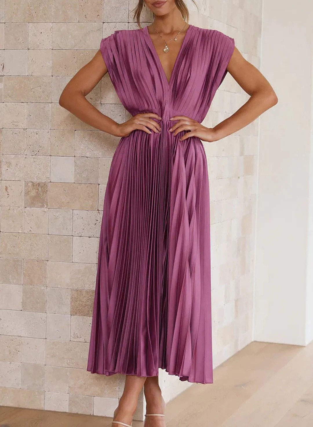 Leonie – Maxi-jurk met vloeiende snit en elegant design