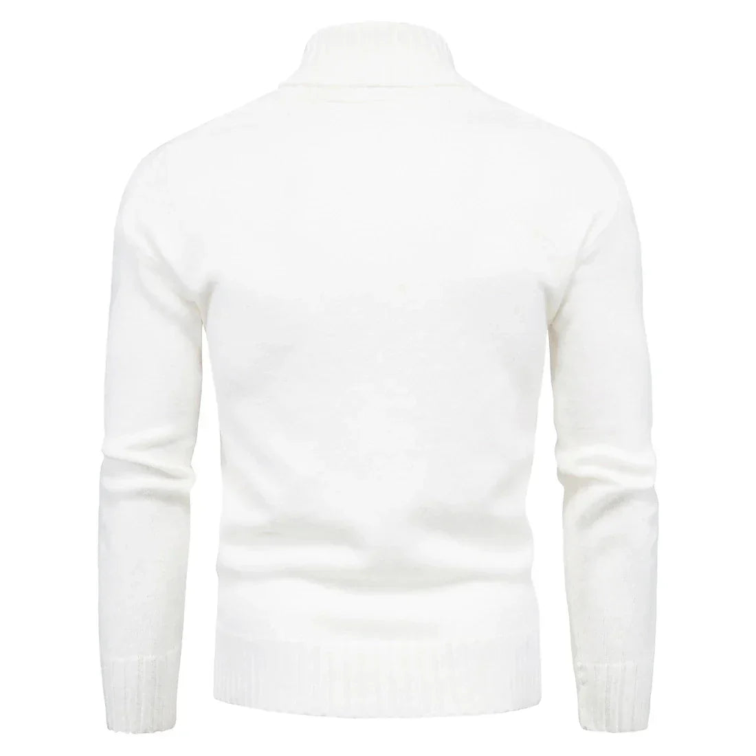 Mubilux Cascade - Pull en Tricot Homme à Col Montant pour Plus de Chaleur et de Style