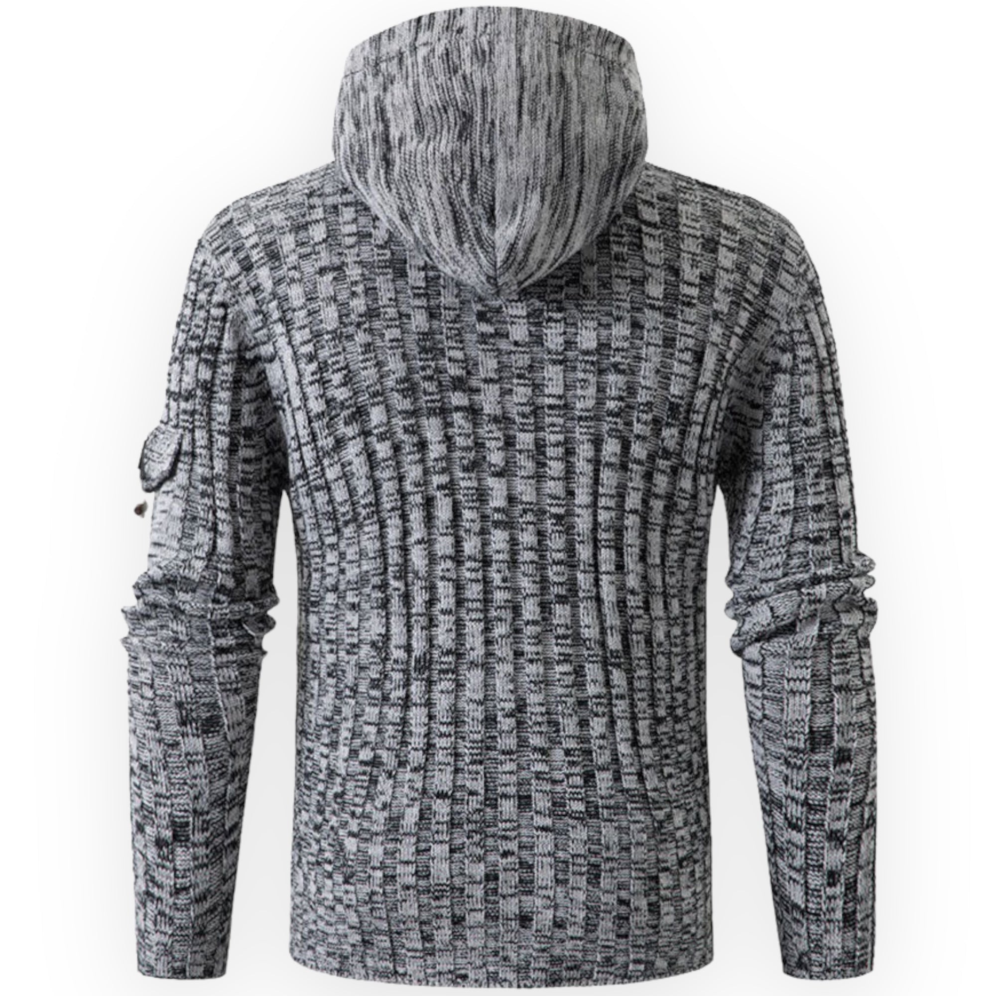 Mubilux Kram Heren Gebreide Trui met Capuchon voor Casual en Actieve Dagen
