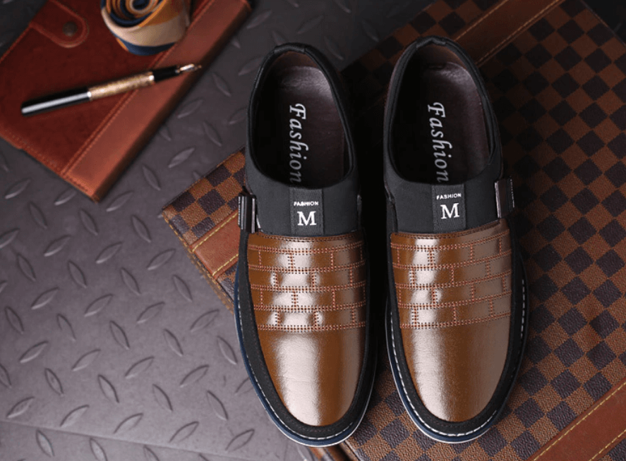 Mubilux Chaussure en cuir pour homme
