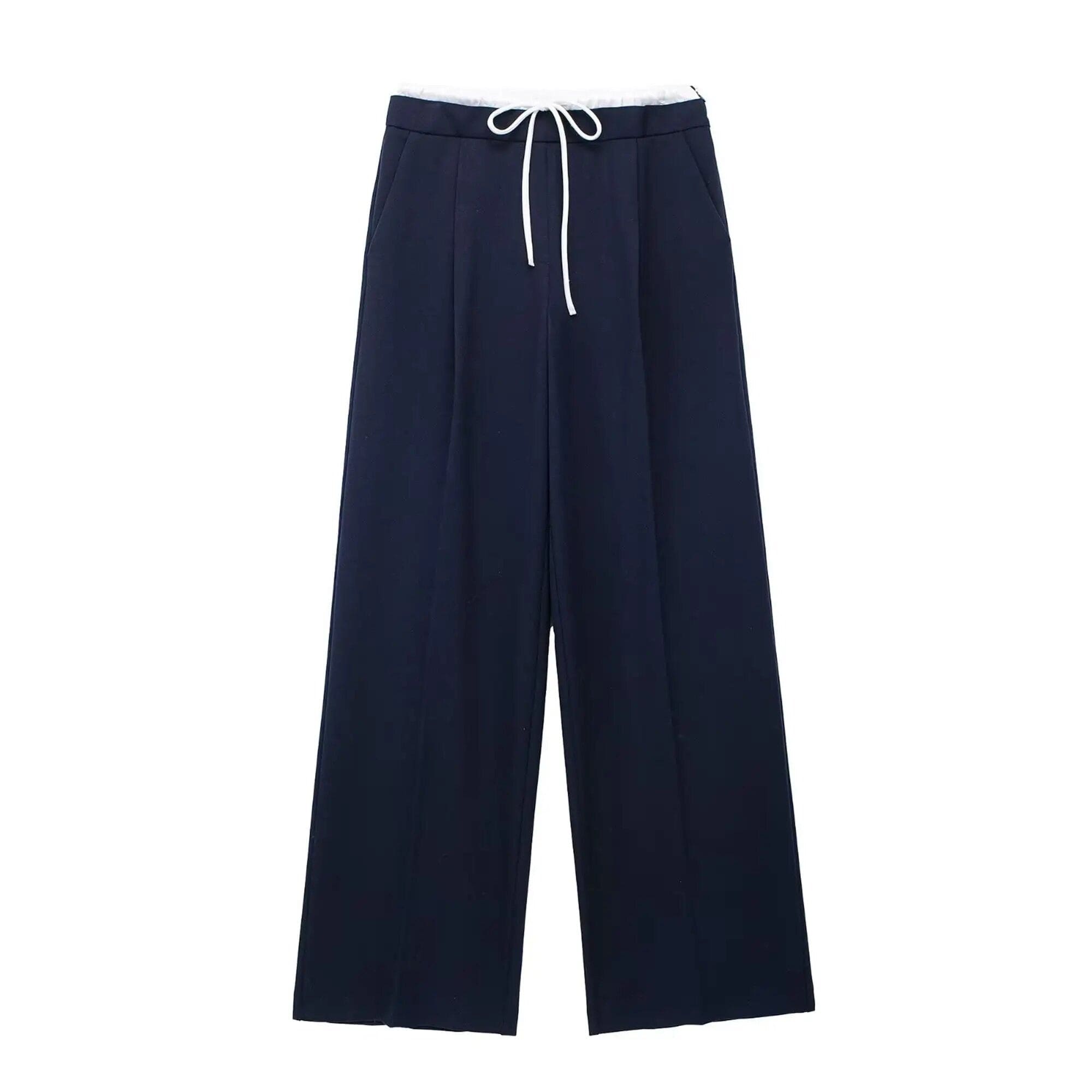 Mubilux ZAYALA Dames Broek Met Tailleband en Koordjes