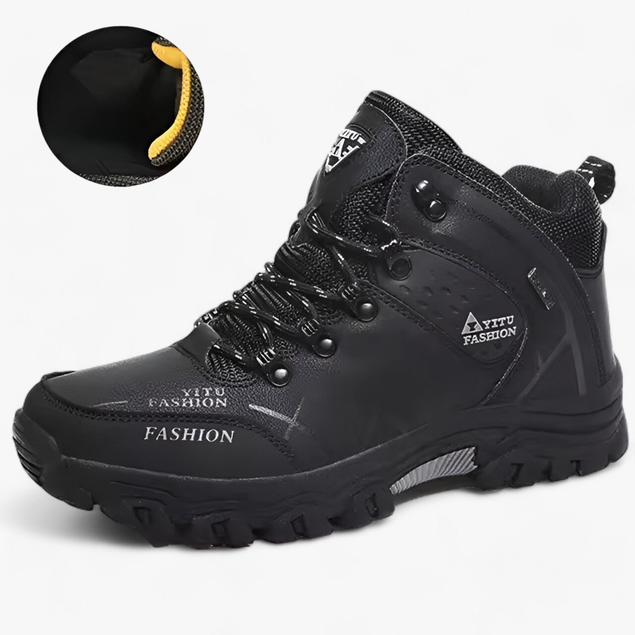 Bottes en cuir étanches pour la neige - Ultra chaudes pour l'hiver