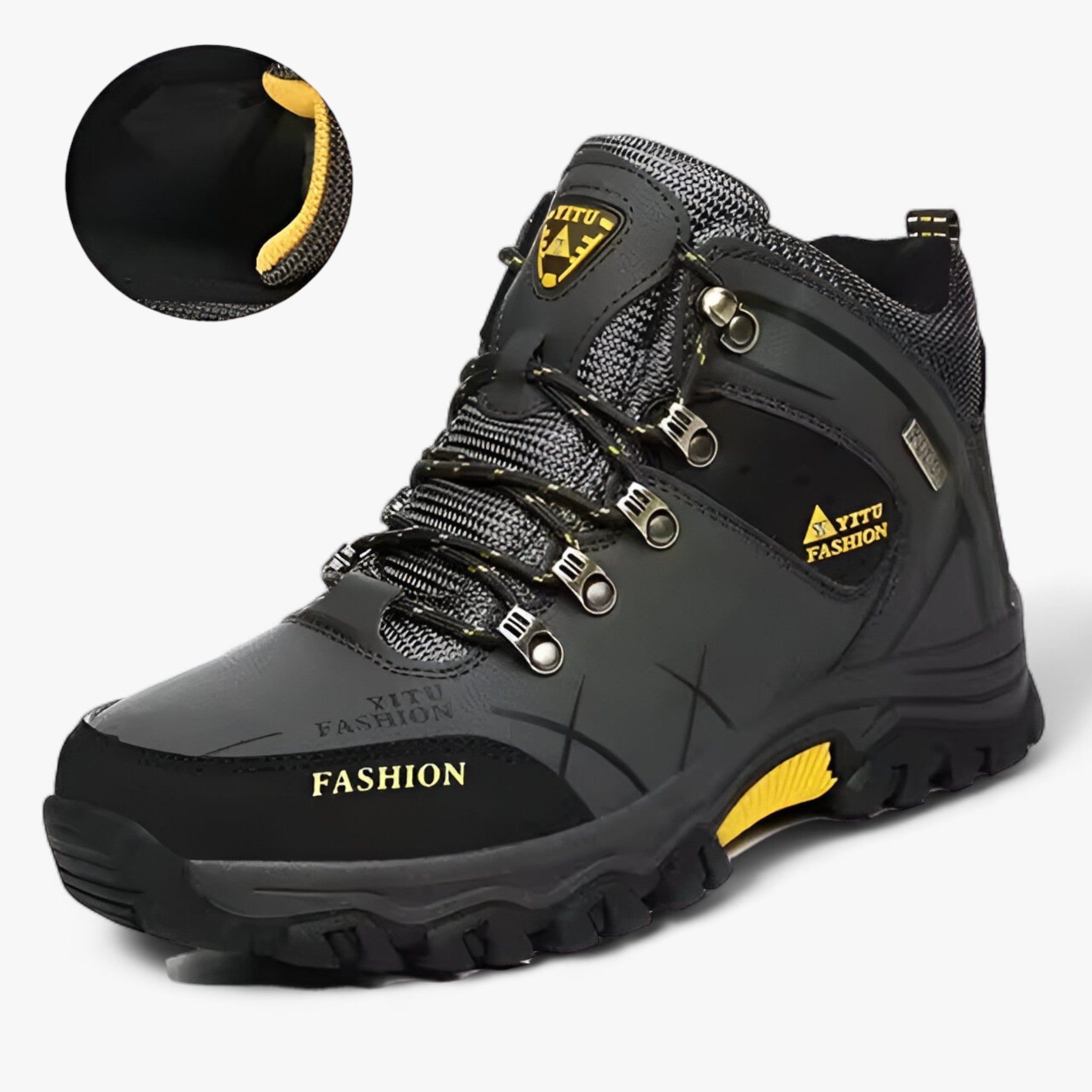 Bottes en cuir étanches pour la neige - Ultra chaudes pour l'hiver