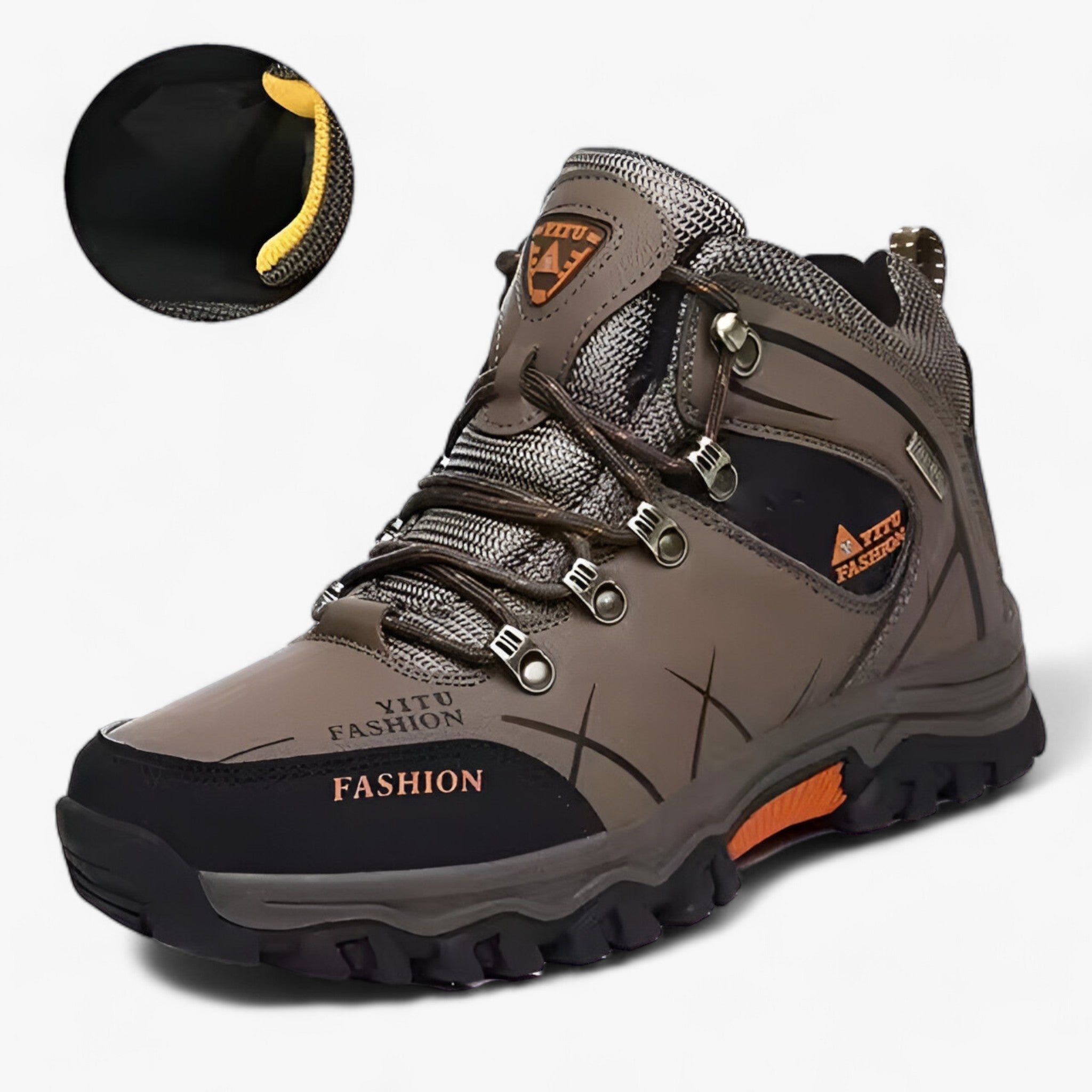 Bottes en cuir étanches pour la neige - Ultra chaudes pour l'hiver