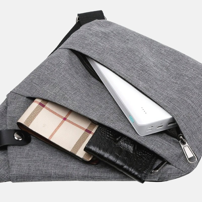 Mubilux SafeCarry Sac bandoulière anti-vol élégant pour hommes