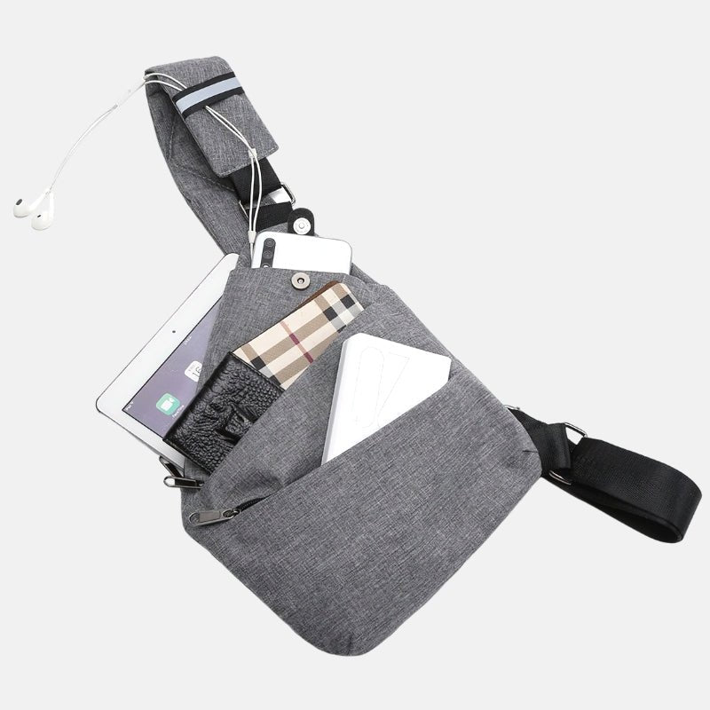 Mubilux SafeCarry Sac bandoulière anti-vol élégant pour hommes
