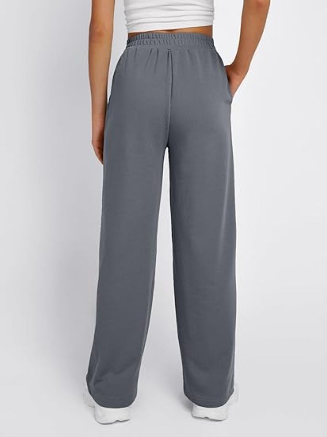 Elastische Taille Wijde Broek met Pockets - Comfort en Stijl