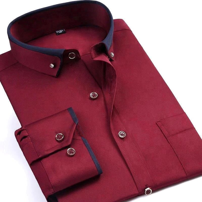 Chemise pour homme à manches longues - Confortable et élégante pour chaque occasion
