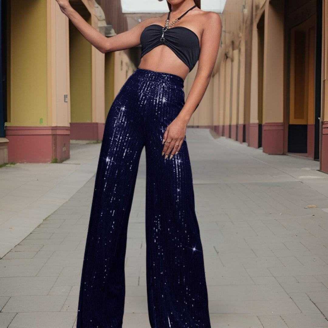 Vina | Broek met Wijde Pijpen voor stijlvolle en comfortabele looks
