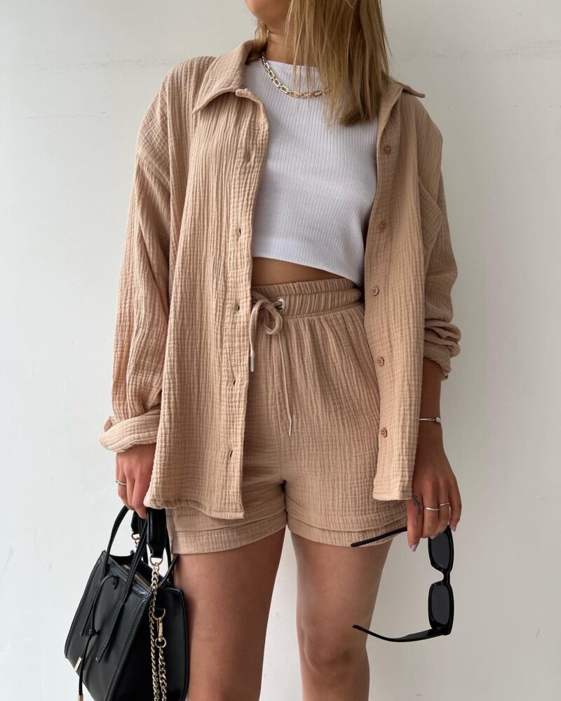 Mubilux Andrea Co-ord | Elegant en ademend katoenen co-ord pak voor vrouwen
