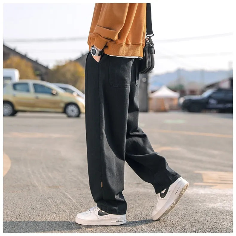 Casual Rechte Baggy Broek – Comfort en Elegantie voor Elke Dag