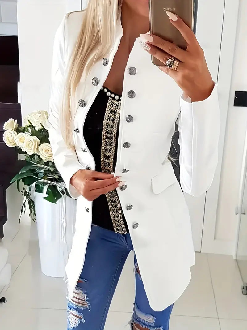 Mubilux Adelis | Chique blazer met lange mouwen en knoopsluiting aan de voorkant