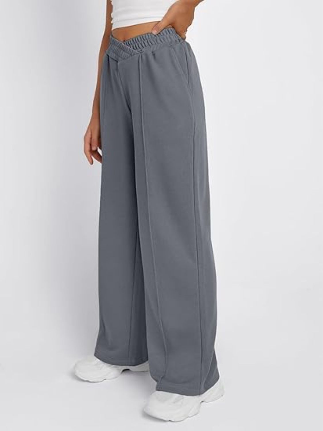 Elastische Taille Wijde Broek met Pockets - Comfort en Stijl