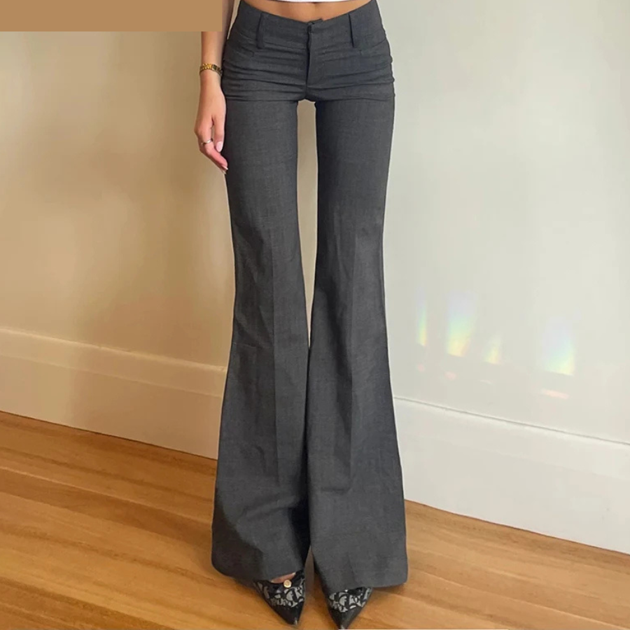 Ylica Broek | Hoog Uitgesneden Uitlopende Broek voor Stijl en Comfort