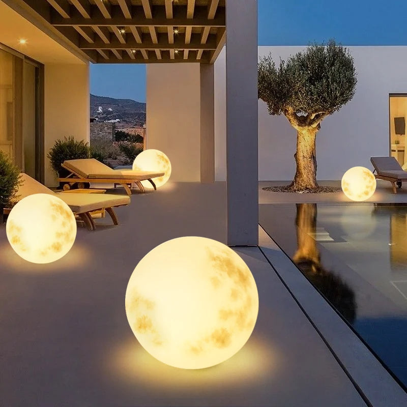 Mubilux MoonlitOasis | Tuinlamp in de vorm van de maan