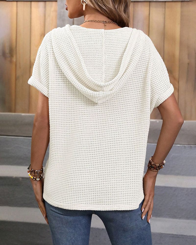 Mubilux Blouse Met Touwtje En Capuchon