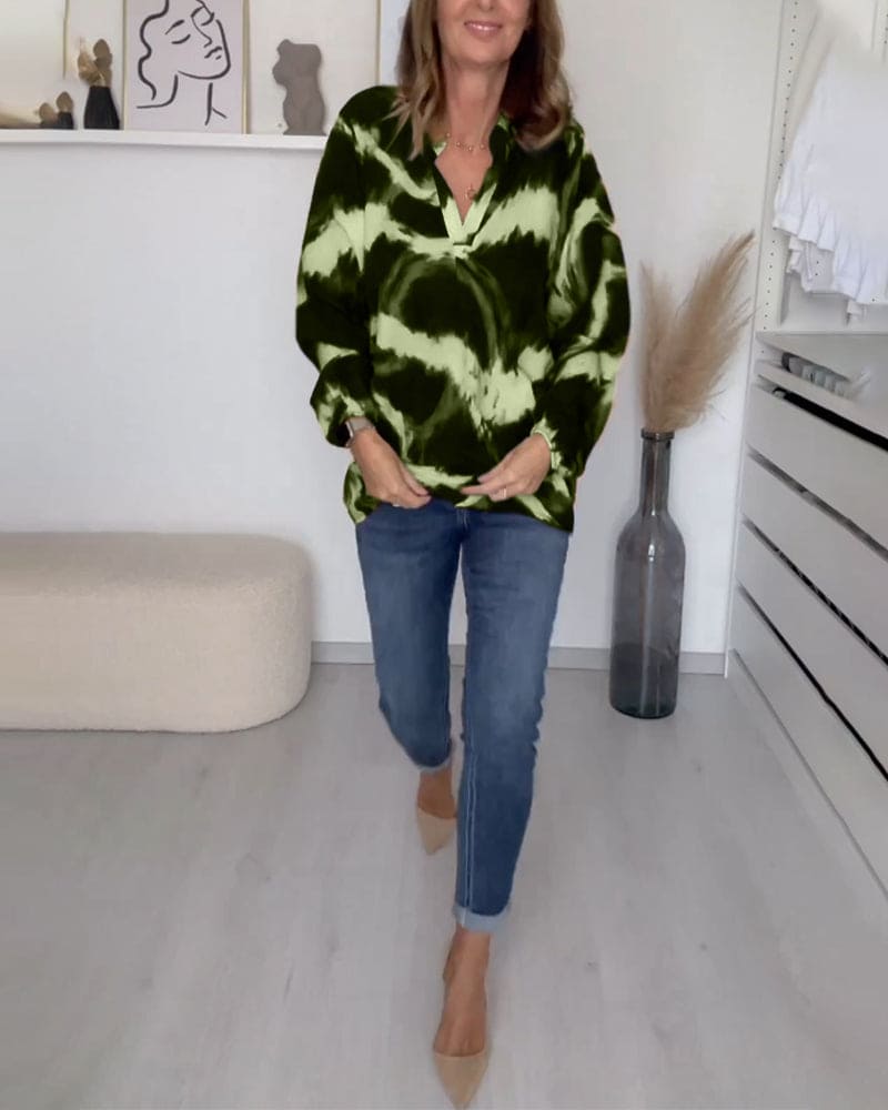 Lola – Comfortabele Top Met V-Hals Voor Tijdloze Elegantie