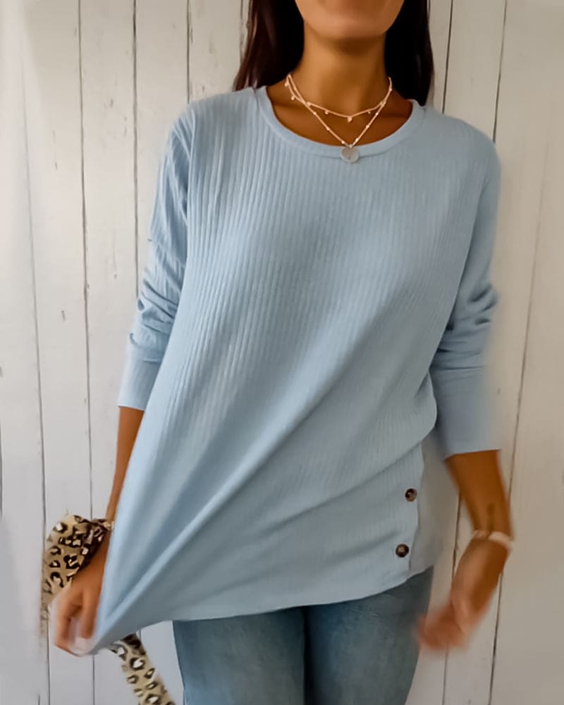 Blouse Mubilux à manches longues et col rond