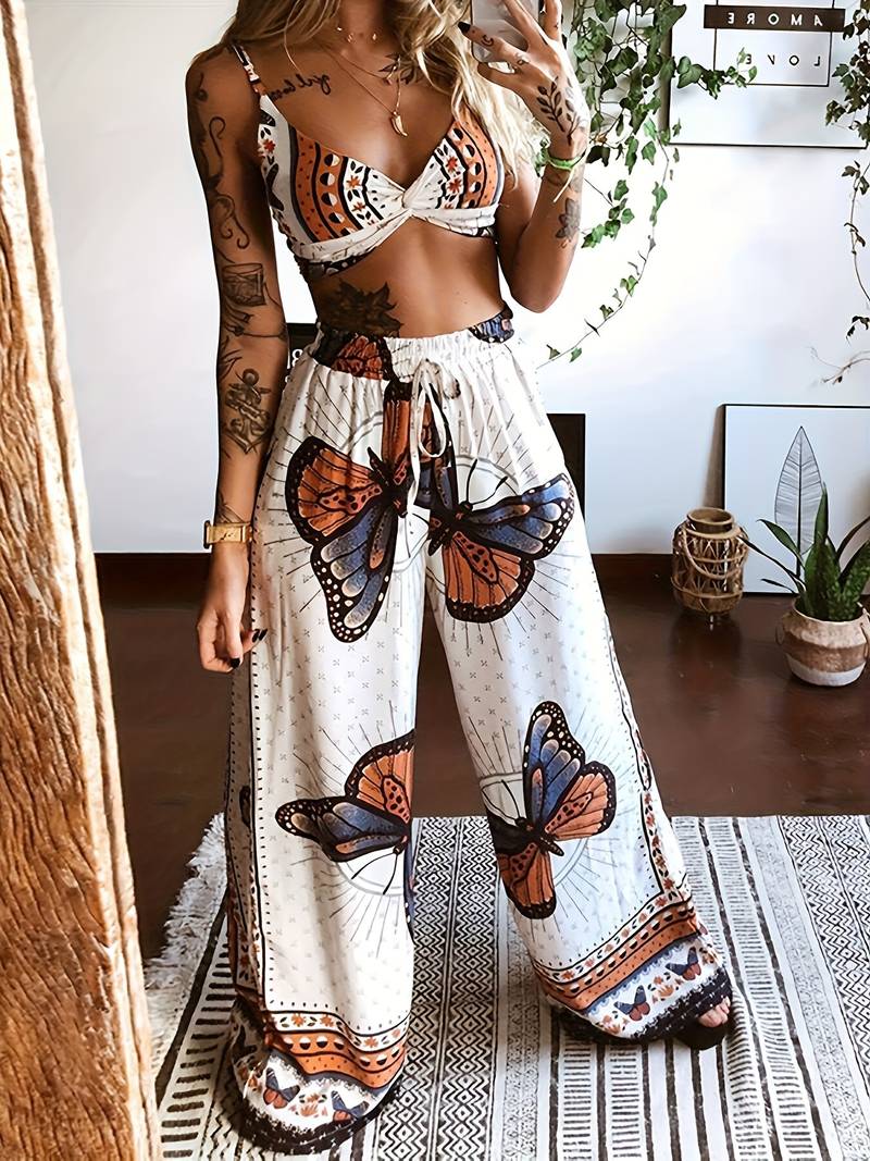 Aimee Tweedelige Boho Vlinderset | Zomerse Stijl en Vrijheid