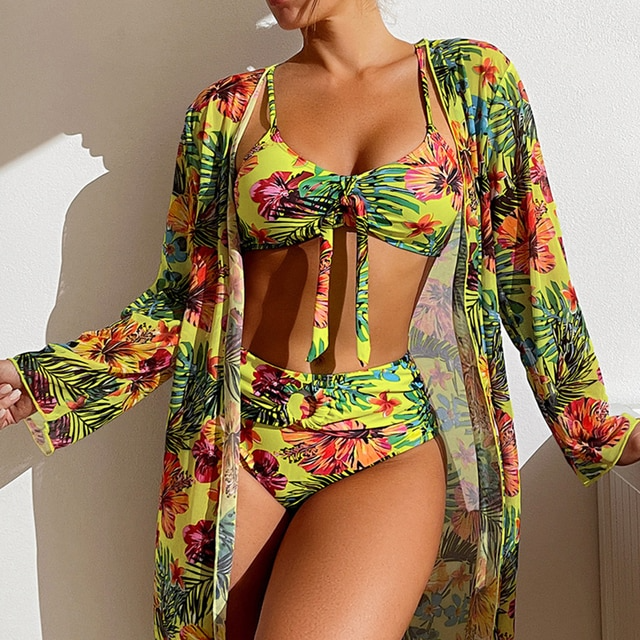 Mubilux Alice Wear | Modieuze bikini met hoge taille en gewaad