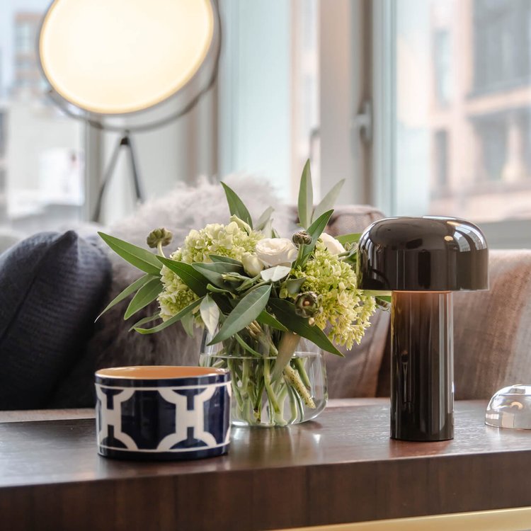 Mubilux HaloGleam | Lampe de table rechargeable Paddestoel