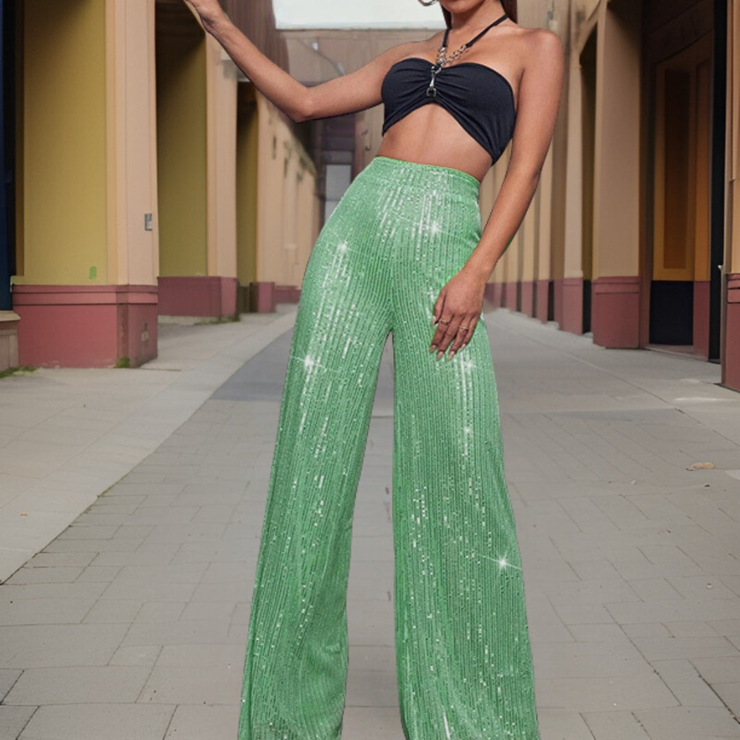 Vina | Broek met Wijde Pijpen voor stijlvolle en comfortabele looks