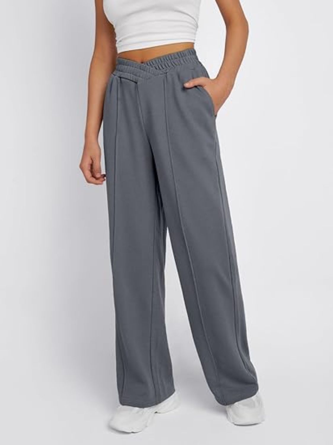 Elastische Taille Wijde Broek met Pockets - Comfort en Stijl
