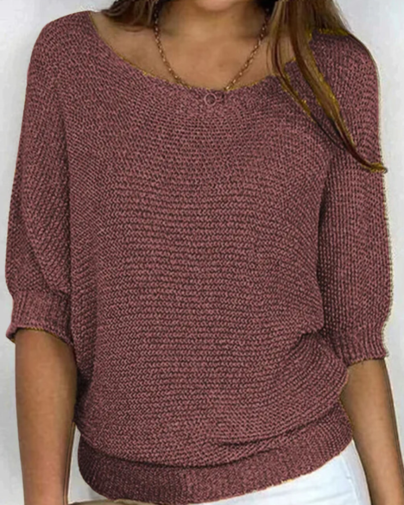 Leila Suéter Casual para Mujer | Ajuste Slim, Tejido Suave 9