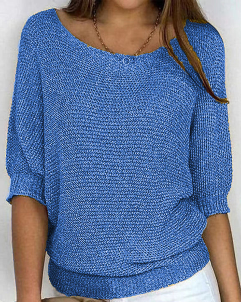 Leila Suéter Casual para Mujer | Ajuste Slim, Tejido Suave 1