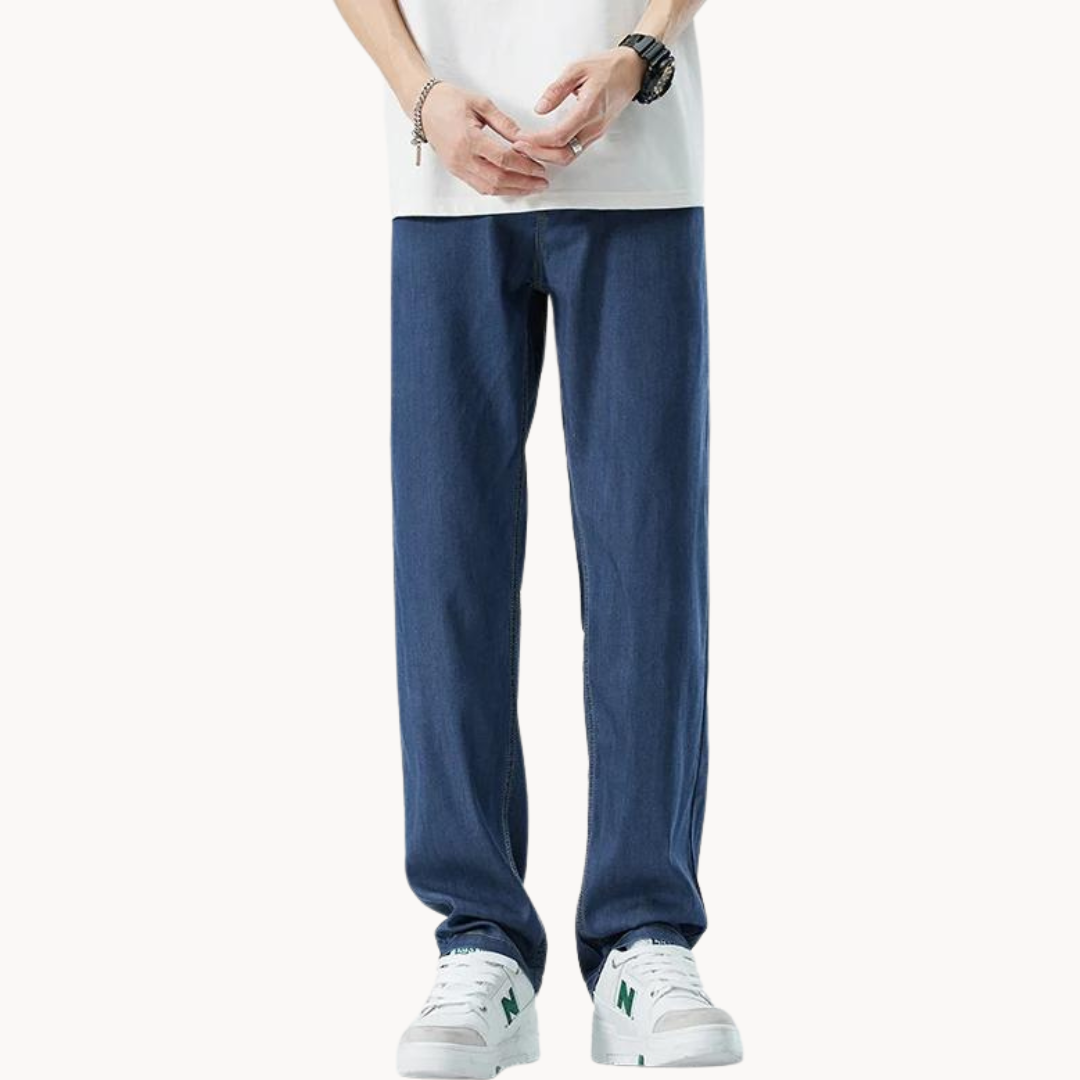 Pantalon d'été à jambe droite - Léger et respirant - Coupe décontractée