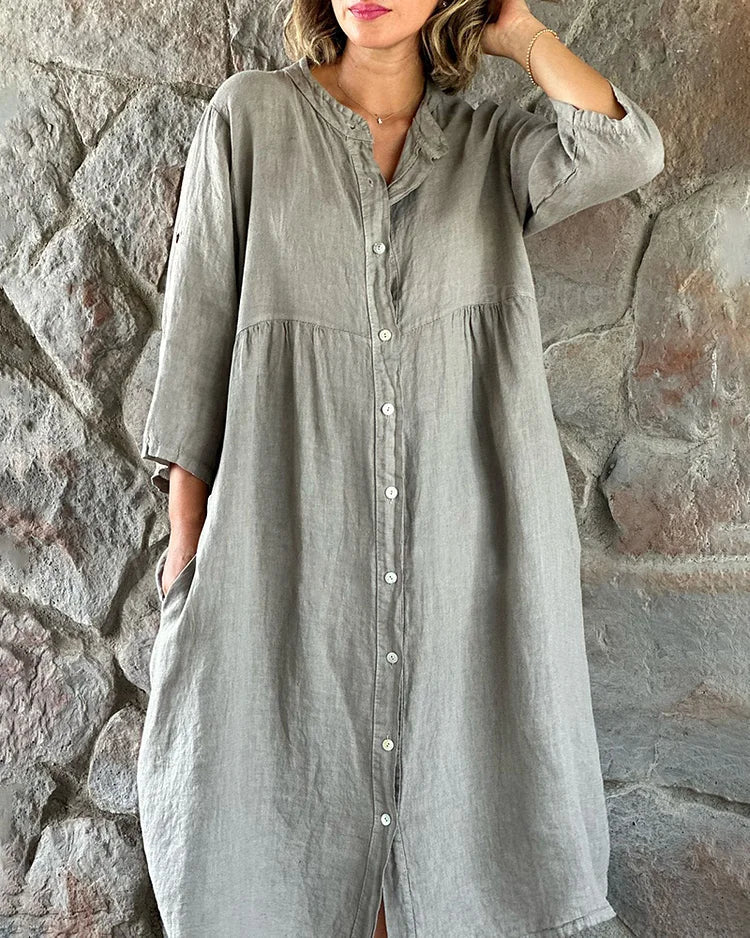 Robe chemise – Robe d'été colorée avec une coupe aérée