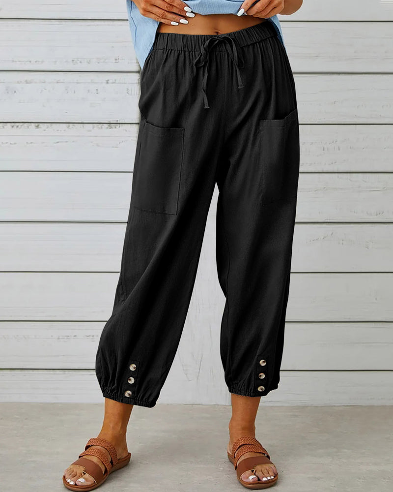 Eva Pantalones Sueltos para Mujeres | Alta Cintura, Comodidad y Estilo 5