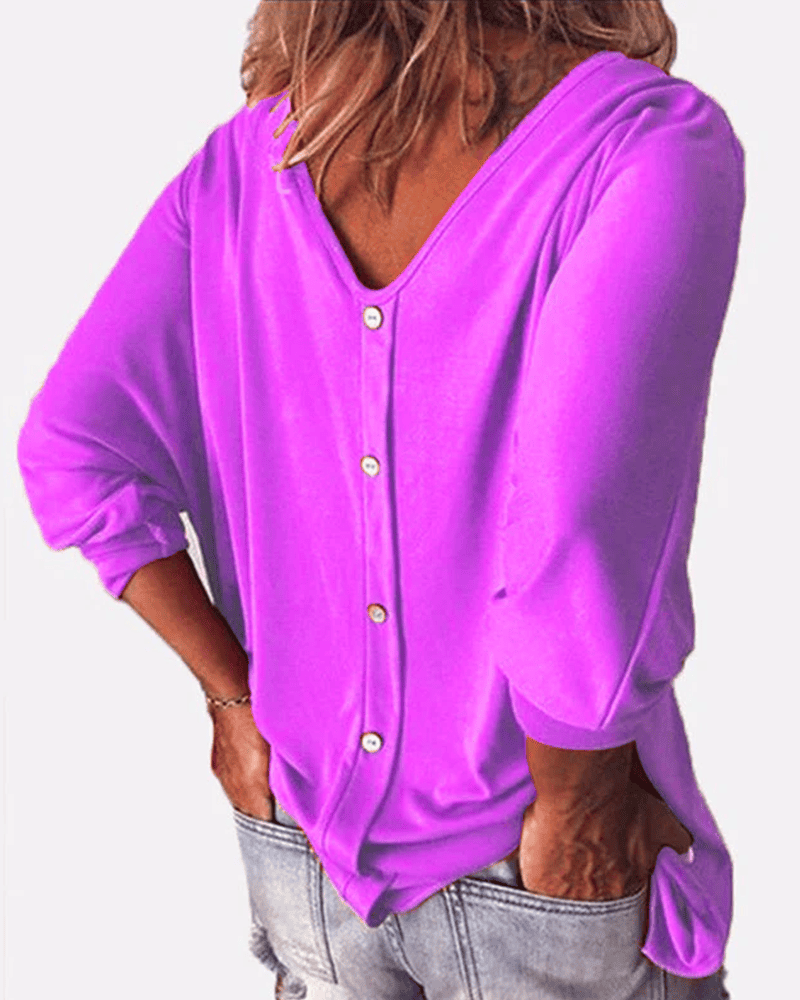 Mubilux Blouse met sluiting aan de achterkant