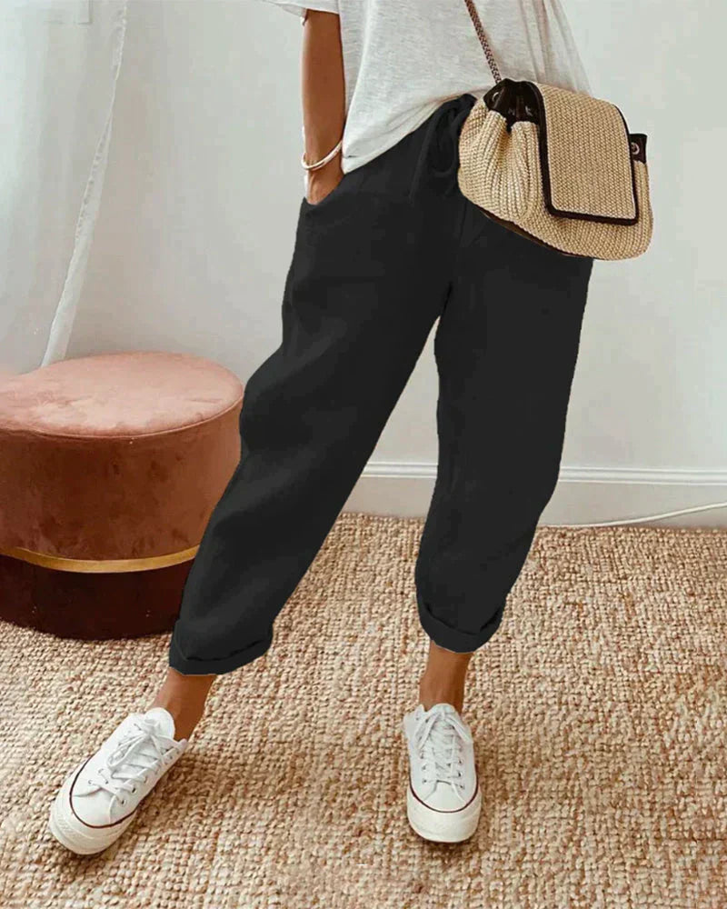 Mubilux Eliana - Casual en stijlvolle Linnen broek