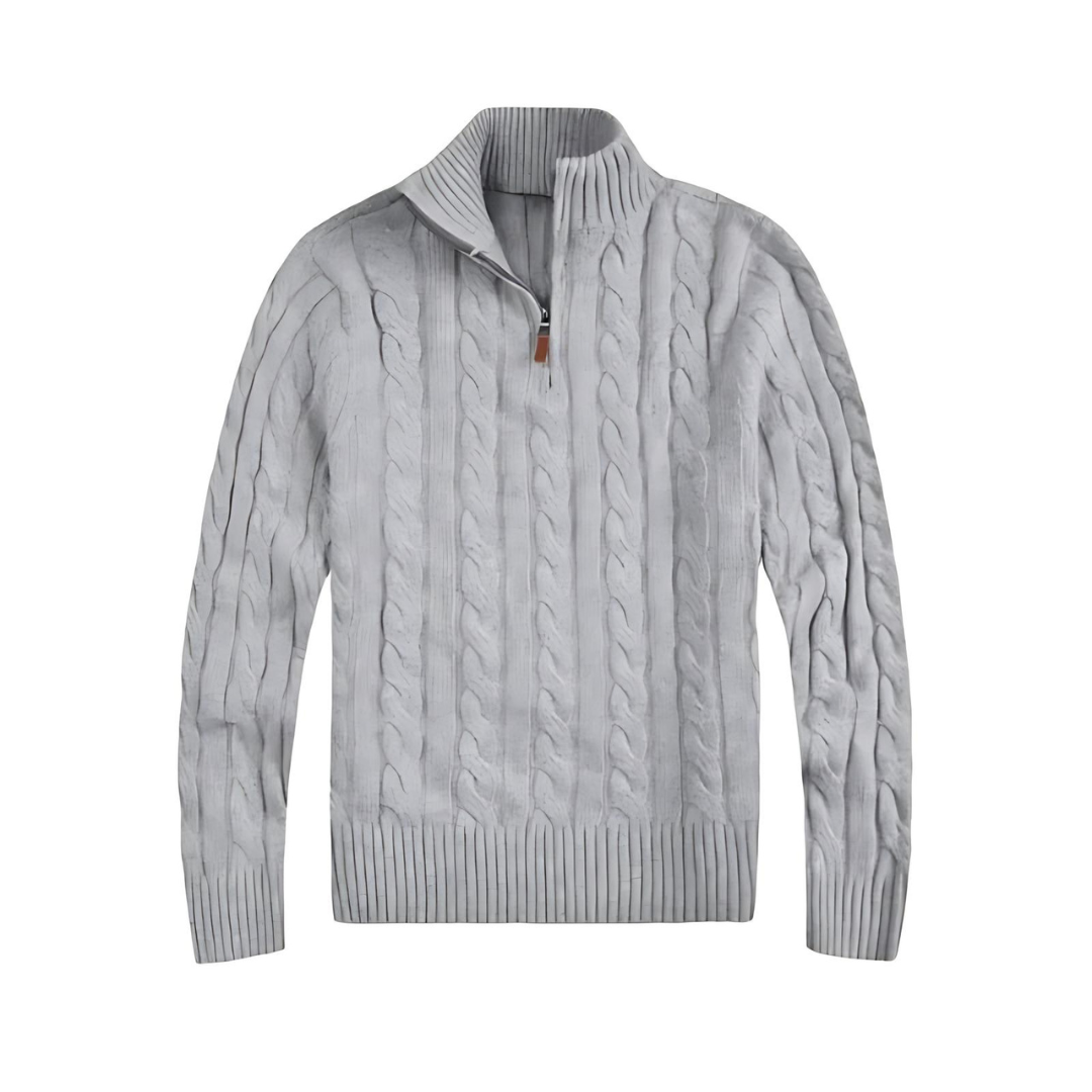 Mubilux Abel Suéter Hombre | 60% Algodón, Media Cremallera Casual y Elegante 3
