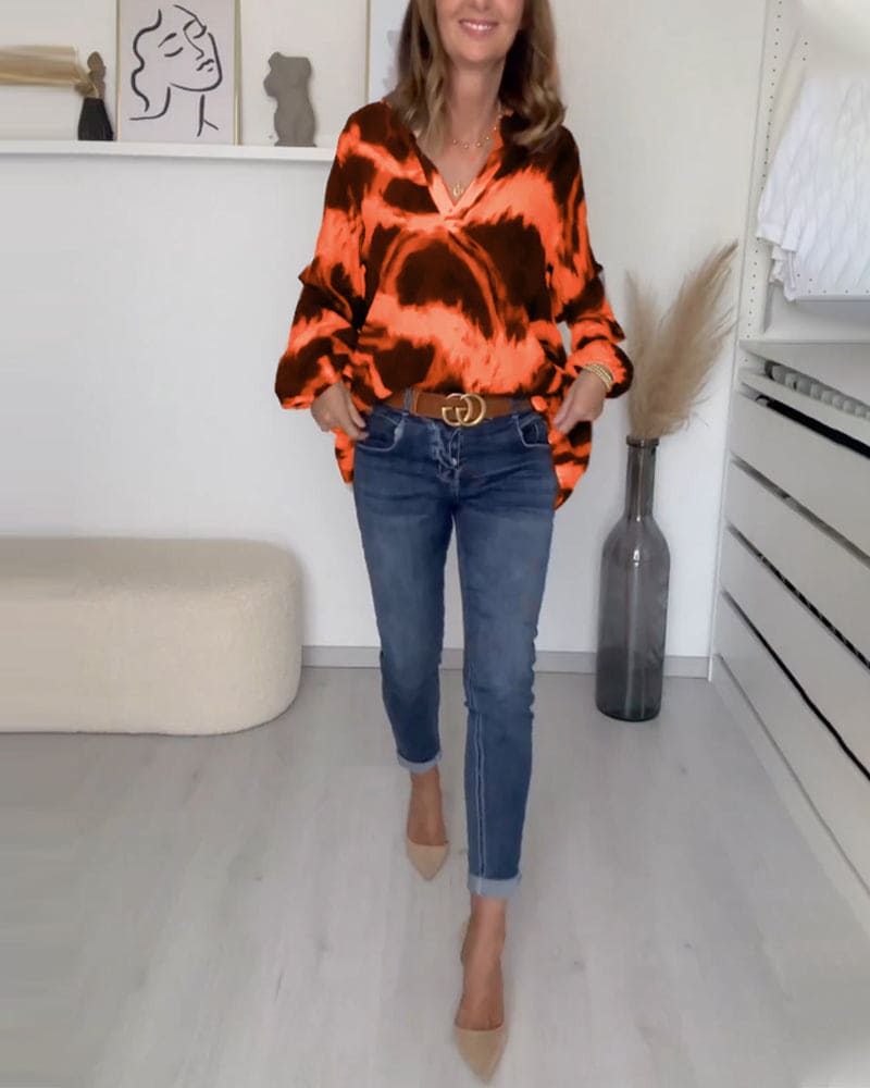 Lola – Comfortabele Top Met V-Hals Voor Tijdloze Elegantie