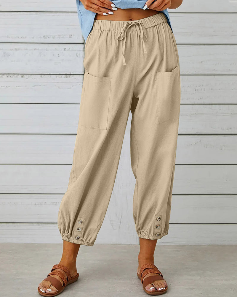 Eva Pantalones Sueltos para Mujeres | Alta Cintura, Comodidad y Estilo 6