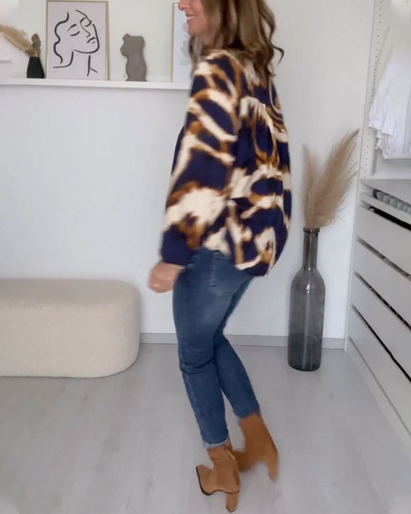 Lola – Comfortabele Top Met V-Hals Voor Tijdloze Elegantie