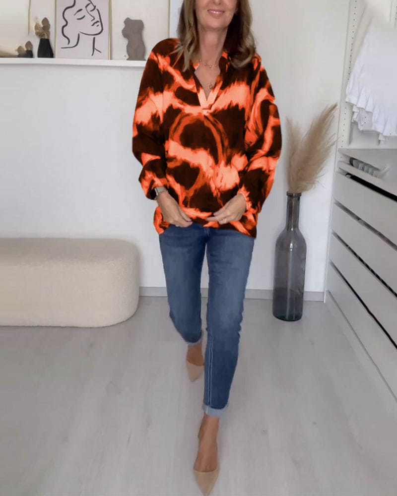 Lola – Comfortabele Top Met V-Hals Voor Tijdloze Elegantie