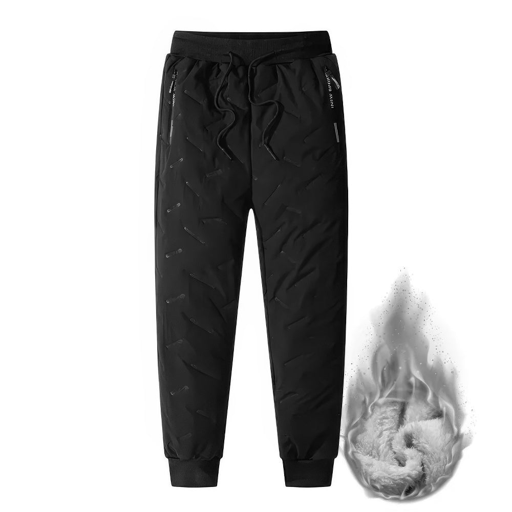 Heren Joggingbroek - Pluche Dikke Fleece Gevoerd met Trekkoord