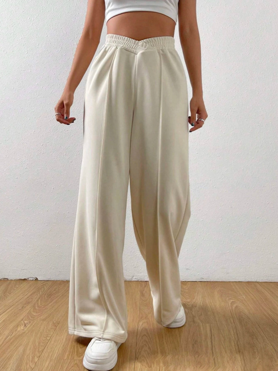 Elastische Taille Wijde Broek met Pockets - Comfort en Stijl
