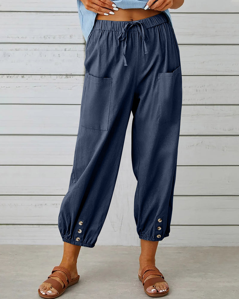 Eva Pantalones Sueltos para Mujeres | Alta Cintura, Comodidad y Estilo 1