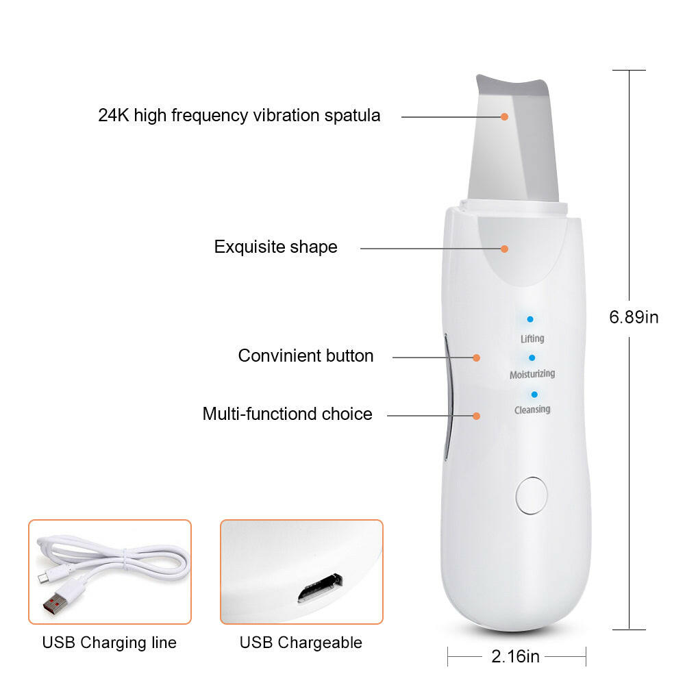 Mubilux Ultrasone Nettoyeur de Peau Machine de Nettoyage Profond du Visage