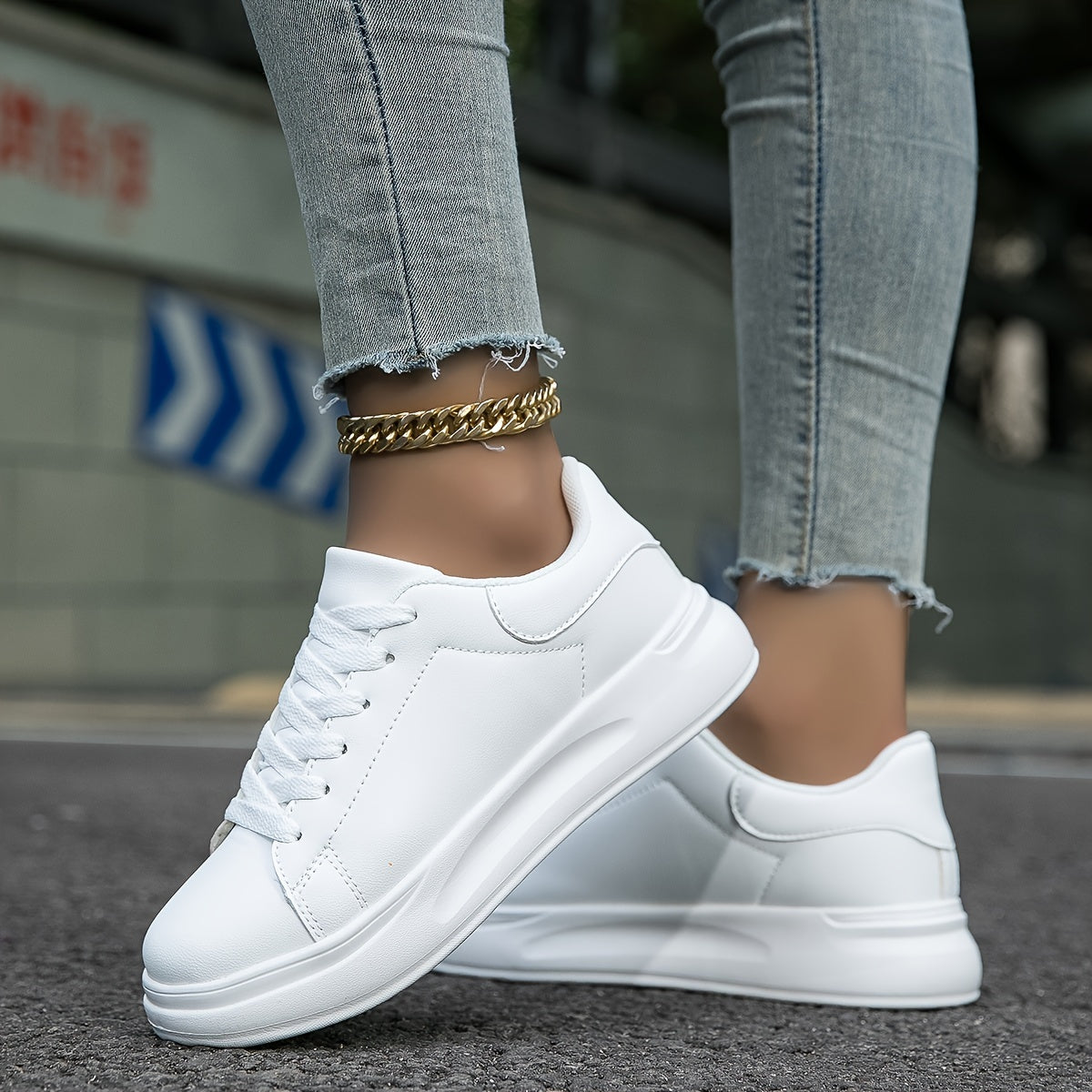 Maureen – Orthopedische Witte Sneakers
