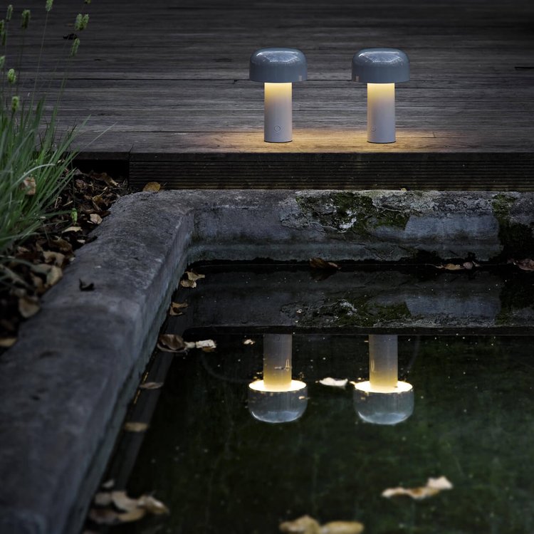 Mubilux HaloGleam | Lampe de table rechargeable Paddestoel