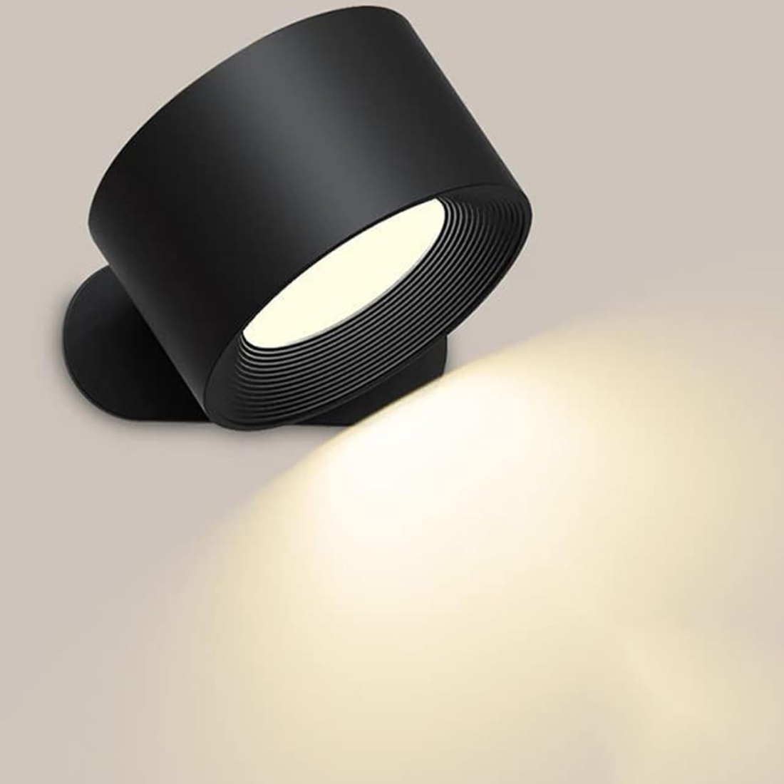 Mubilux Glow360 Draadloze Oplaadbare 360° Wandlamp voor Moeiteloze Sfeerverlichting