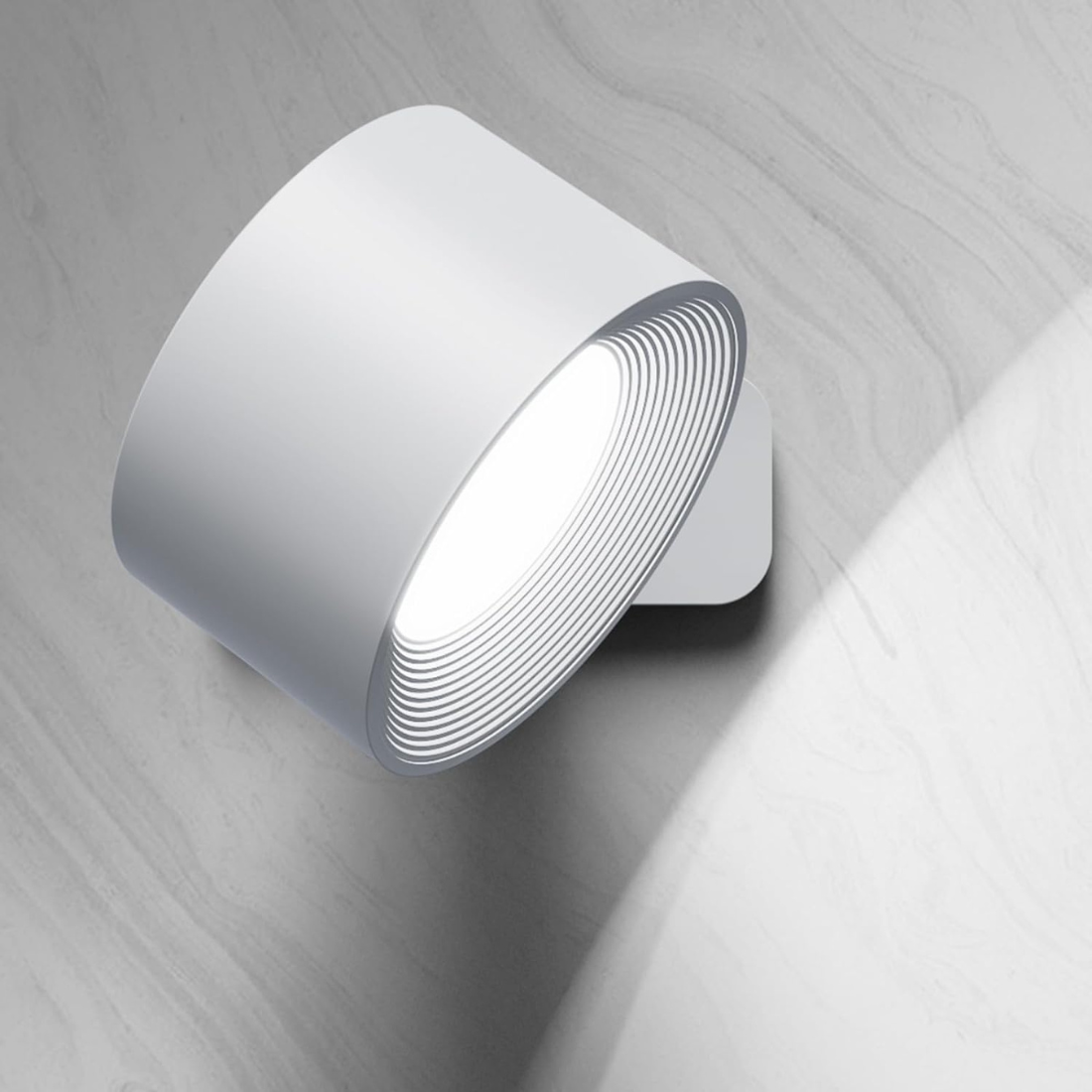 Mubilux Glow360 Draadloze Oplaadbare 360° Wandlamp voor Moeiteloze Sfeerverlichting